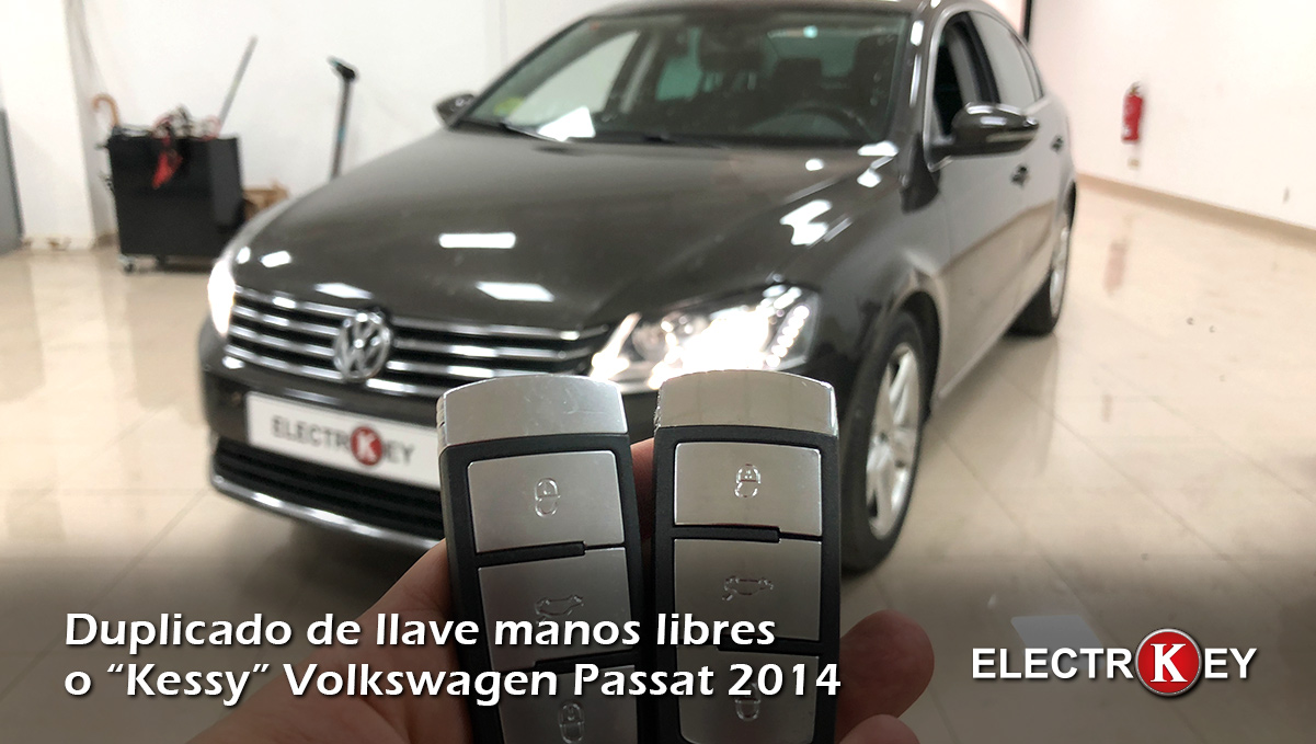 Duplicado llave manos libres kessy Volkswagen 2014 - Electrokey