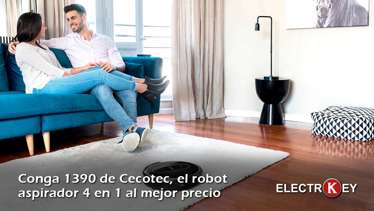 sesión principalmente sociedad Conga 1390, el robot aspirador 4 en 1 al mejor precio - Electrokey