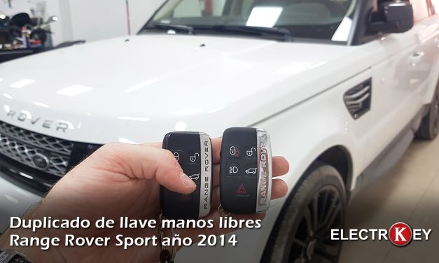 Duplicado de llave de Range Rover Sport año 2014 🔑