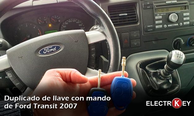 Copia de llave de Ford Transit 2007 en Albacete