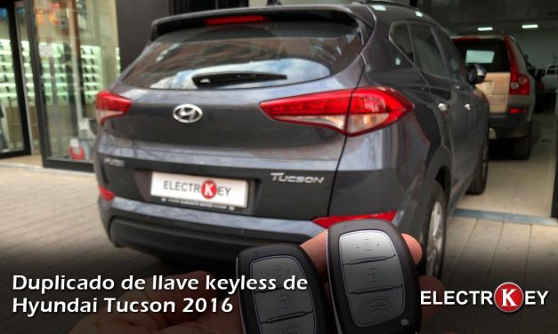 Copia de llave keyless de Hyundai Tucson 2016