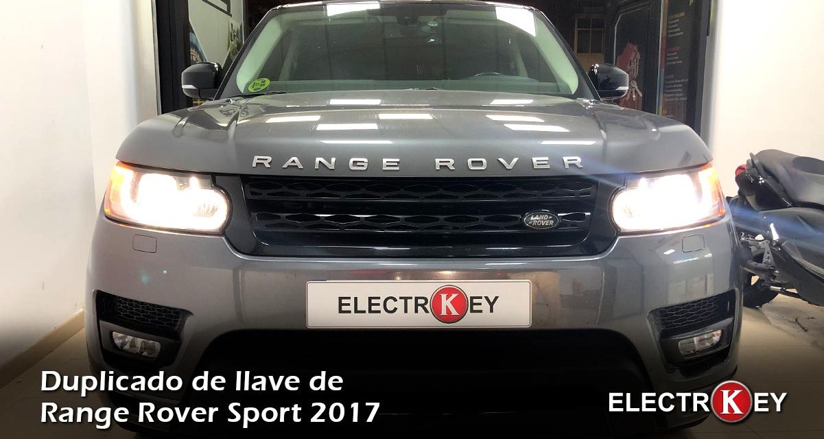 Copia de llaves de Range Rover Sport 2017