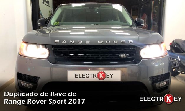 Copia de llaves de Range Rover Sport 2017