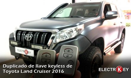 Copia de llaves keyless Toyota Land Cruiser 2016
